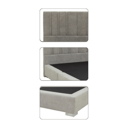 ฐานรองหัวเตียง 6 ฟุต WISDOM DESIGN FURNITURE รุ่น LEO สีเทา_3